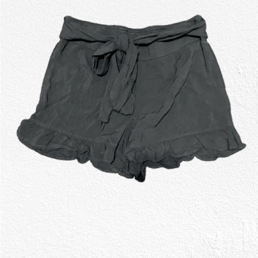 Free People Black Ruffled Shorts XS